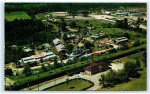 DE LAND, FL ~ A. C. L. Railroad Depot & BEATTY-COLE CIRCUS QUARTERS Postcard