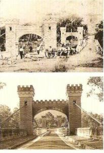 Australia -Australie - N.S.W. - Hampden Bridge (then & now),