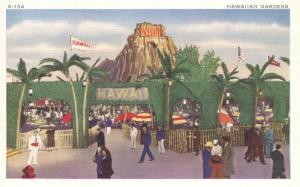 Hawaiian Gardens - Chicago 1934 Exposition IL, Illinois - Linen