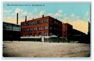 c1910s Office Building Illinois Steel Co. South Chicago Illinois IL Postcard