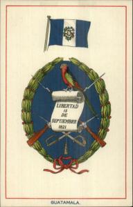 GUATAMALA Heraldic Crest EFA E.F.A. Series Coat Arms c1910 Postcard EXC COND