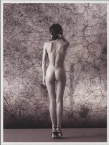 Thin Woman in Heels, Erotic,  Sexy, Butt, Modern Design Postcard