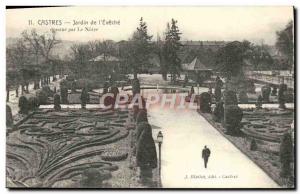 Postcard Old Castres Garden L & # 39Eveche