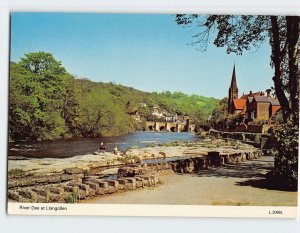 Postcard River Dee at Llangollen, Wales