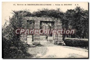 Old Postcard Around Bagnoles de l'Orne ruins of Wood Frou