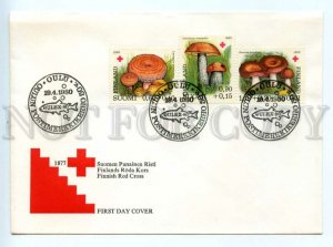 486984 Finland 1980 year mushrooms First day cover