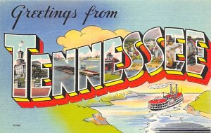 Greetings from Tennessee Large Letter Unused 