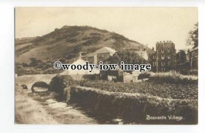 tq1393 - Early Boscastle Village, from Bridge over the River Valency - postcard 