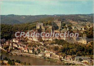 Postcard Modern Castles Perigord in the Dordogne Vallee site of Beynac castle...