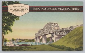 Bridge~Abraham Lincoln Memorial Bridge View From Below~Vintage Postcard 