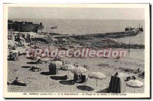 Postcard Ancient Pornic The Beach At The Beach Noeveillard La Jetee and Maree...