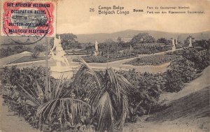 Belgian Congo Boma Park of General Governor vintage postcard B984