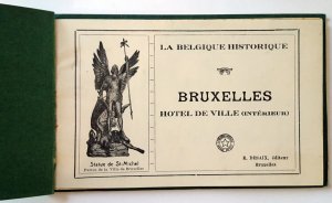 VINTAGE 12 POSTCARDS ALBUM HOTEL DE VILLE - BRUSSELS. Printer: Desaix. UNUSED!!!