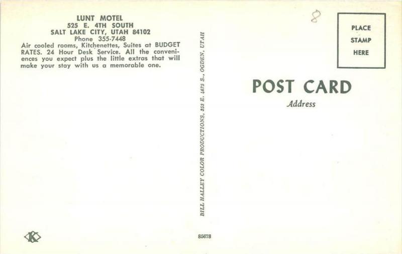 Utah  salt Lake City    Lunt Motel