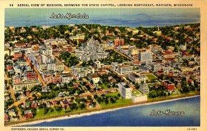 WI - Madison. Aerial View