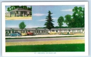 LES SALES, Quebec Canada ~ Roadside JANN MOTEL ca 1950s Postcard