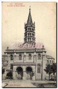 Toulouse Postcard Old Steeple of Saint Sernin