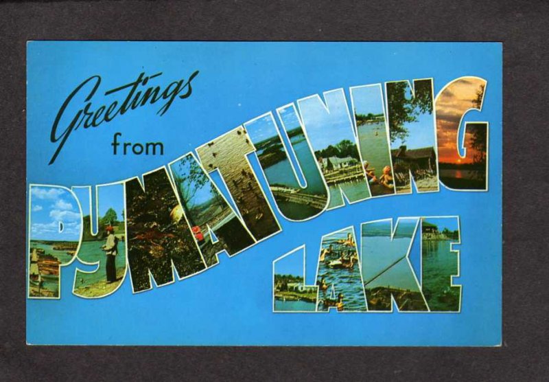PA Greetings From Pymatuning Letter Lake Jamestown Linesville Pennsylvania