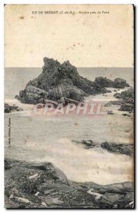 Old Postcard Rock Island Brehat near Peacock
