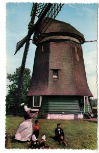 Windmill Family in Dutch Custom,