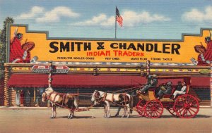 West Yellowstone Montana Smith Chandler Indian Trader Stage Coach PC AA60286