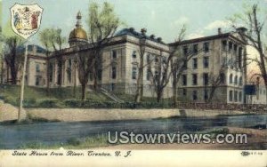 State House, River in Trenton, New Jersey