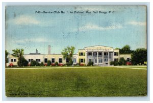 1948 Service Club No.1 For Enlisted Men Fort Bragg North Carolina NC Postcard