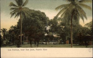 San Juan Puerto Rico PR Las Palmas c1910 Vintage Postcard