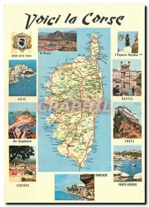 Modern Postcard Here Corsica Sanguinaires Islands Calvai Sartene Emperor Napo...