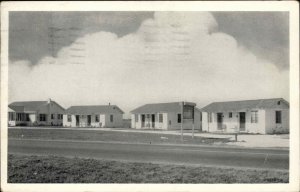 Palmetto Florida FL Blu & Yellow Court Motel Vintage Postcard