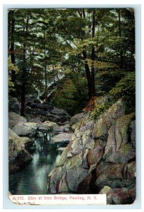 1908 Glen at Iron Bridge Pawling New York NY Antique Posted Postcard