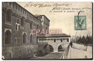 Old Postcard Milano Castello Sforzesco The Ponticella di Ludovico il Moro