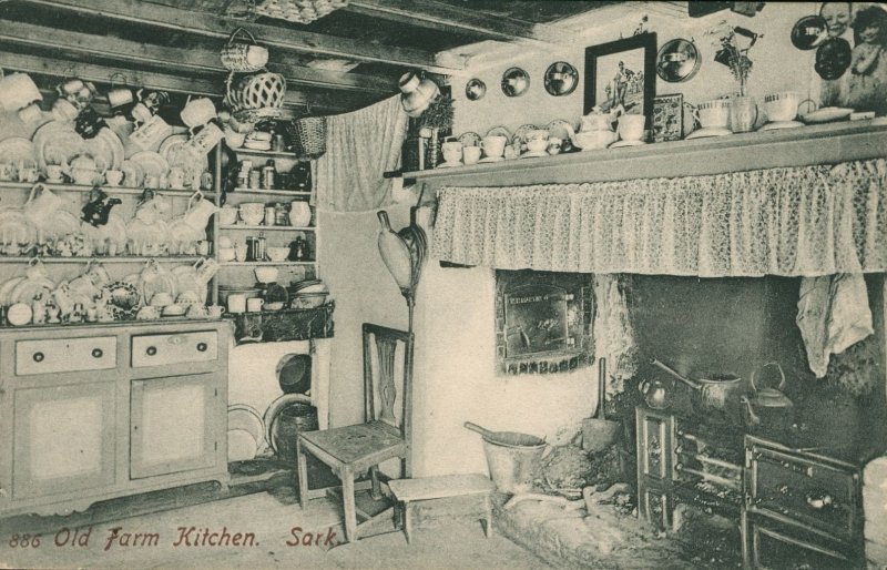 Old Farm Kitchen, SARK, Channel Islands (1900s)