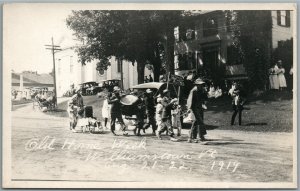 WILLIAMSTOWN VT OLD HOME WEEK 1919 ANTIQUE REAL PHOTO POSTCARD RPPC CIRCUS MARCH