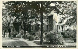 Wisconsin Beaver Dam Warren Hall 1961 RPPC Photo #8 Postcard 22-3728