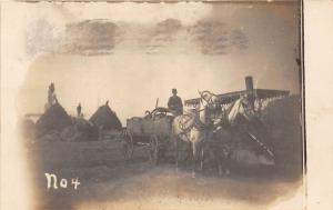 F1/ Carroll Iowa Real Photo RPPC Postcard 1910 Farming Delivery Wagon