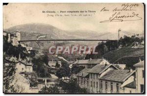 St Claude Postcard Old Suspension Bridge on the Tacon