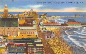 Bird's-eye View, looking East in Atlantic City, New Jersey