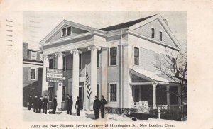 New London Connecticut Army & Navy Masonic Service Center, B/W Photo PC U3413