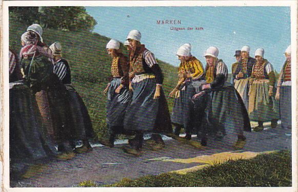 Netherlands Marken Women In Traditional Costume