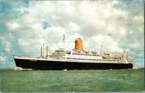 Vintage Postcard Vierschrauben T. S. Bremen 32335 BRT Turbine German Ocean JZ12
