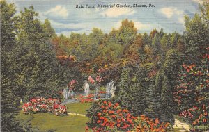 Buhl Farm Memorial Garden Sharon, Pennsylvania PA Postcard