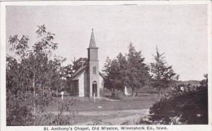 Iowa Winnisheik Saint Anthonys Chapel Old Mission