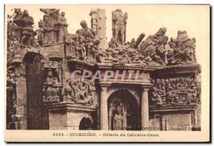 Postcard Old Guimilau Details Du Calvaire