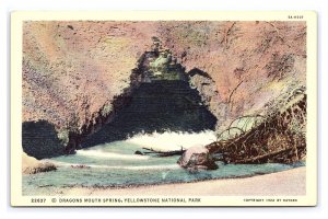 Dragons Mouth Spring Yellowstone National Park Wyoming Postcard