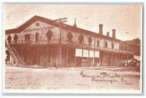 c1920's Grimm Blocks 1878 Wagon & Carriage Factory Farmington Iowa IA Postcard