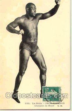 Jack Johnson Boxing Postcard Postcards  Jack Johnson