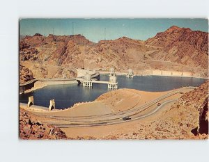 Postcard Hoover Boulder Dam Nevada USA North America