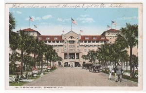 Clarendon Hotel Seabreeze Daytona Florida 1920c postcard