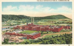 Vintage Postcard 1920's View Kelly Springfield Tire Co. Cumberland Maryland MD